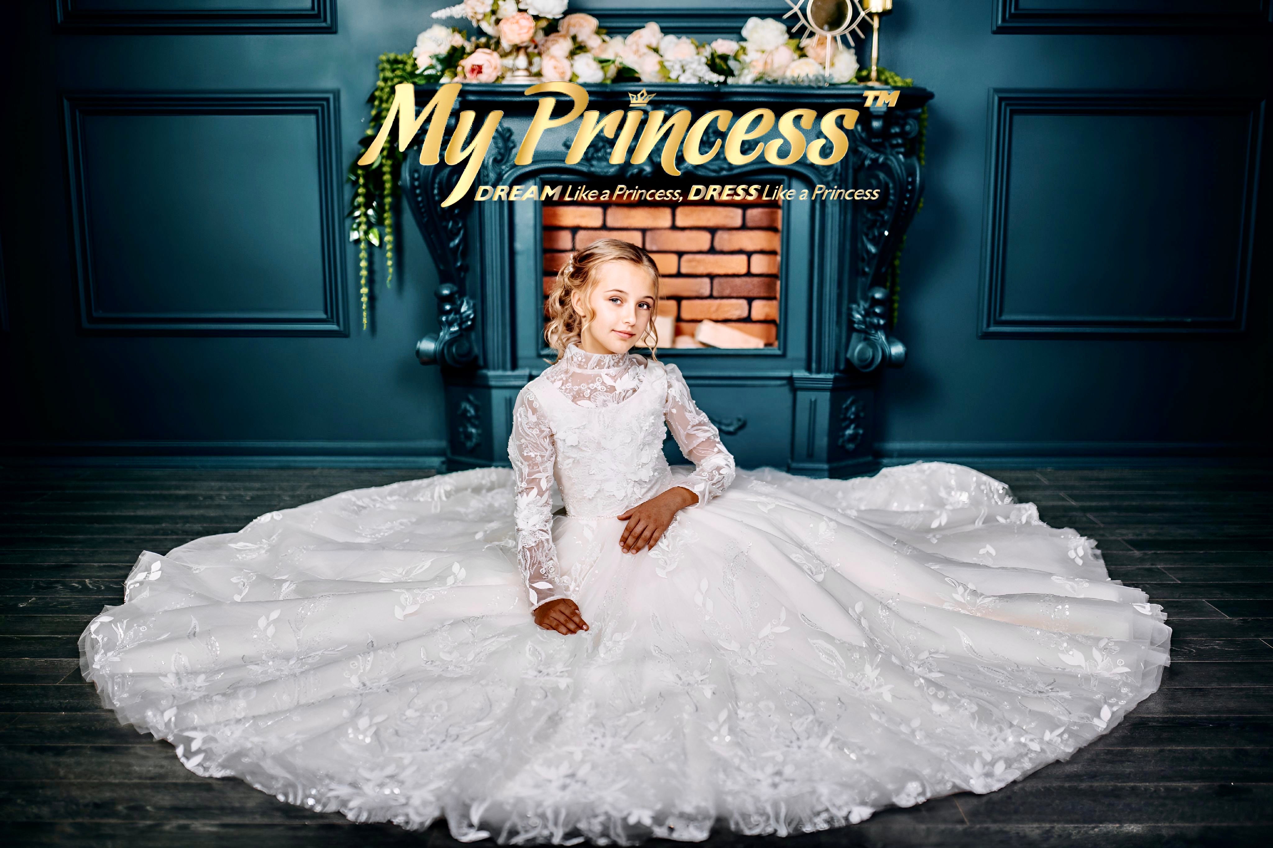 my princess dresses Only In My Dreams Dinosaurs & Unicorns Super Twirler Dress with Pockets 5