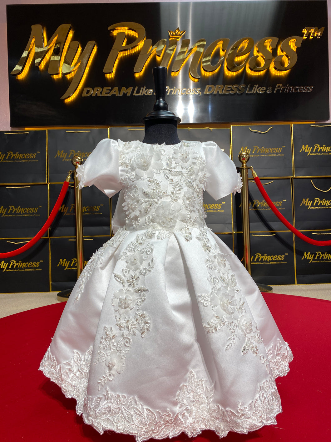 strapless open back dress Baby “HANNA” (9-12 months) – MY PRINCESS TM